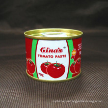 дешевая стоимость New Orient Product 28-30% brix 70g 210g 400g 800g 2200g банка Tomato Product банка консервы томатная паста соус